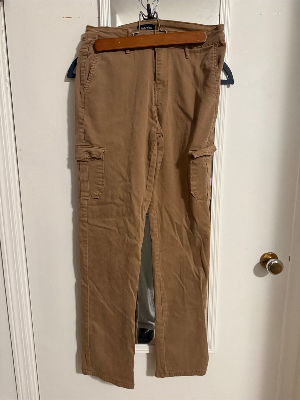 Well Worn Brand Women's Tan Cargo Jeans
